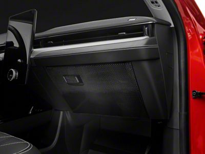 SpeedForm Glove Box Trim; Black Carbon Fiber (21-25 Mustang Mach-E)