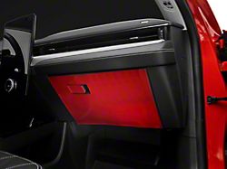 SpeedForm Glove Box Trim; Red Carbon Fiber (21-25 Mustang Mach-E)