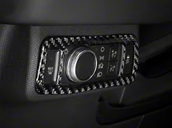 SpeedForm Headlight Switch Trim; Black Carbon Fiber (21-24 Mustang Mach-E)