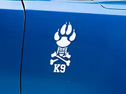SEC10 K9 Novelty Decal; White (Universal; Some Adaptation May Be Required)