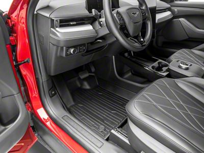 SpeedForm Molded Front and Rear Floor Liners; Black (21-24 Mustang Mach-E)