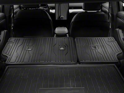 SpeedForm Molded Rear Seat Back Protector; Black (21-25 Mustang Mach-E)