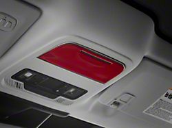 SpeedForm Overhead Console Trim; Red Carbon Fiber (21-25 Mustang Mach-E)