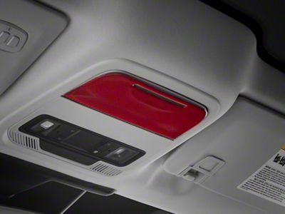 SpeedForm Overhead Console Trim; Red Carbon Fiber (21-25 Mustang Mach-E)