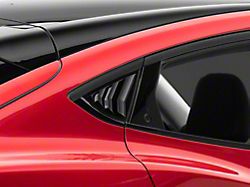 SpeedForm Quarter Window Louvers; Gloss Black (21-25 Mustang Mach-E)
