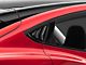 SpeedForm Quarter Window Louvers; Gloss Black (21-24 Mustang Mach-E)