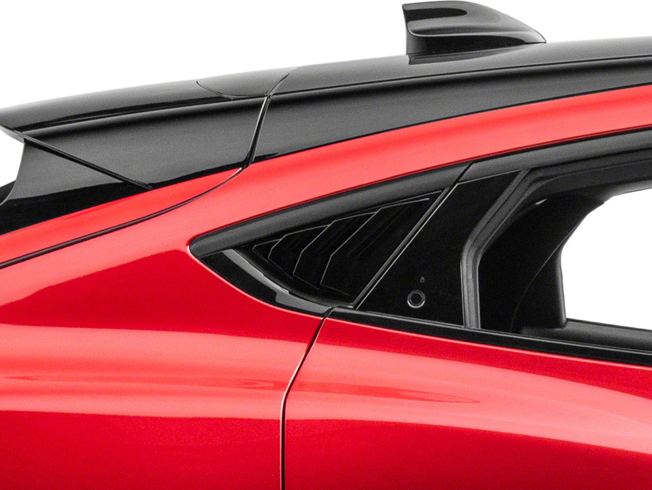 SpeedForm Mach-E Quarter Window Louvers; Gloss Black ME5278 SpeedForm Mach-E Quarter Window Louvers; Gloss Black ME5278