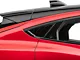 SpeedForm Quarter Window Louvers; Gloss Black (21-24 Mustang Mach-E)