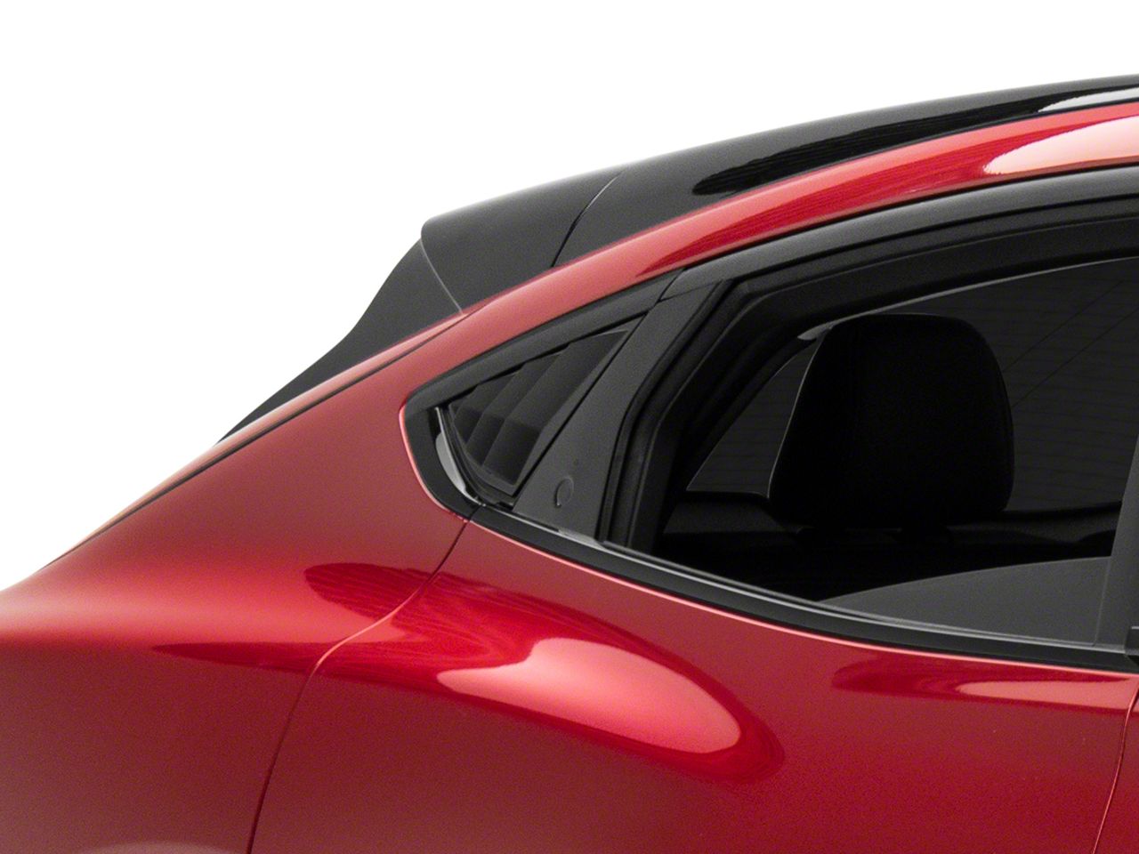 SpeedForm Mach-E Quarter Window Louvers; Gloss Black ME5278 SpeedForm Mach-E Quarter Window Louvers; Gloss Black ME5278
