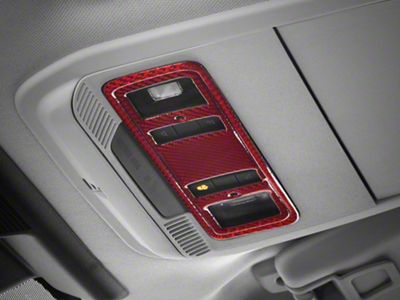 SpeedForm Reading Light Trim; Red Carbon Fiber (21-25 Mustang Mach-E)