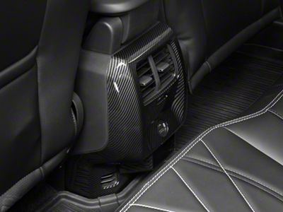 SpeedForm Rear HVAC Control Trim; Carbon Fiber (21-25 Mustang Mach-E)