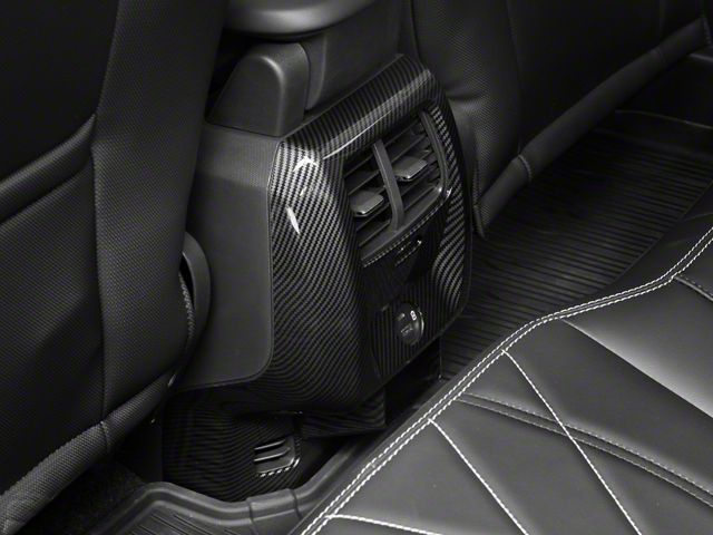 SpeedForm Rear HVAC Control Trim; Carbon Fiber (21-24 Mustang Mach-E)