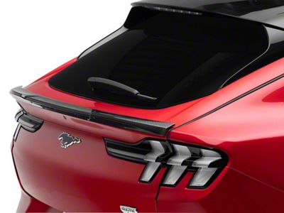 SpeedForm Rear Spoiler; Carbon Fiber (21-24 Mustang Mach-E)