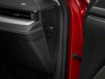 SpeedForm Side Dash Trim; Black Carbon Fiber (21-25 Mustang Mach-E)