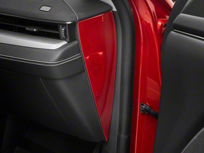 SpeedForm Side Dash Trim; Red Carbon Fiber (21-25 Mustang Mach-E)