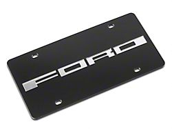 SpeedForm Stainless Steel License Plate with Silver FORD Lettering (Universal; Some Adaptation May Be Required)