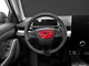 SpeedForm Steering Wheel Center Trim; Red Carbon Fiber (21-24 Mustang Mach-E)