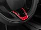 SpeedForm Steering Wheel Lower Trim; Red Carbon Fiber (21-24 Mustang Mach-E)