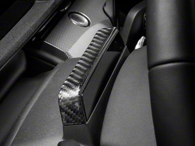 SpeedForm Steering Wheel Trim; Black Carbon Fiber (21-25 Mustang Mach-E)