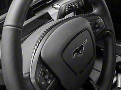 SpeedForm Steering Wheel Trim; Black Carbon Fiber (21-25 Mustang Mach-E)