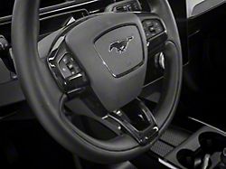 SpeedForm Steering Wheel Trim; Gloss Black (21-23 Mustang Mach-E)