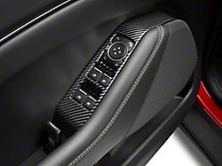 SpeedForm Window Switch Trim Kit; Carbon Fiber (21-23 Mustang Mach-E)