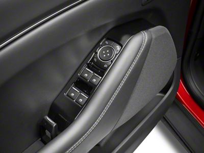 SpeedForm Window Switch Trim Kit; Gloss Black (21-25 Mustang Mach-E)