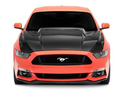 SpeedForm 3-Inch Cowl Hood; Carbon Fiber (15-17 Mustang GT, EcoBoost, V6)