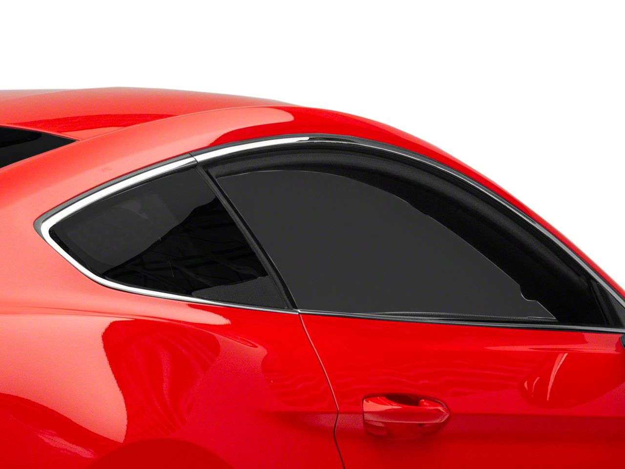 SpeedForm Mustang 50th Anniversary Style Window Trim; Stainless