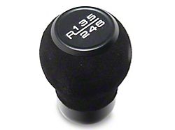 SpeedForm 6-Speed Suede Shift Knob; Black (24-25 Mustang GT, Dark Horse)