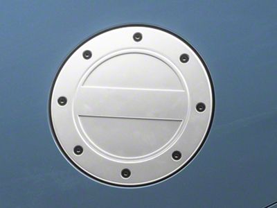 SpeedForm Bullitt Style ABS Fuel Door Cover; Silver (24-25 Mustang)