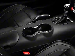 SpeedForm Cup Holder Trim; Carbon Fiber Style (15-23 Mustang)