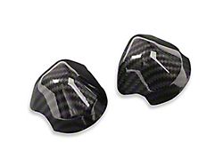 SpeedForm Seatbelt Covers; Carbon Fiber Style (15-23 Mustang)