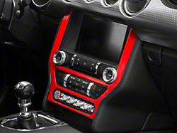 SpeedForm Center Console Trim; Red (15-23 Mustang)