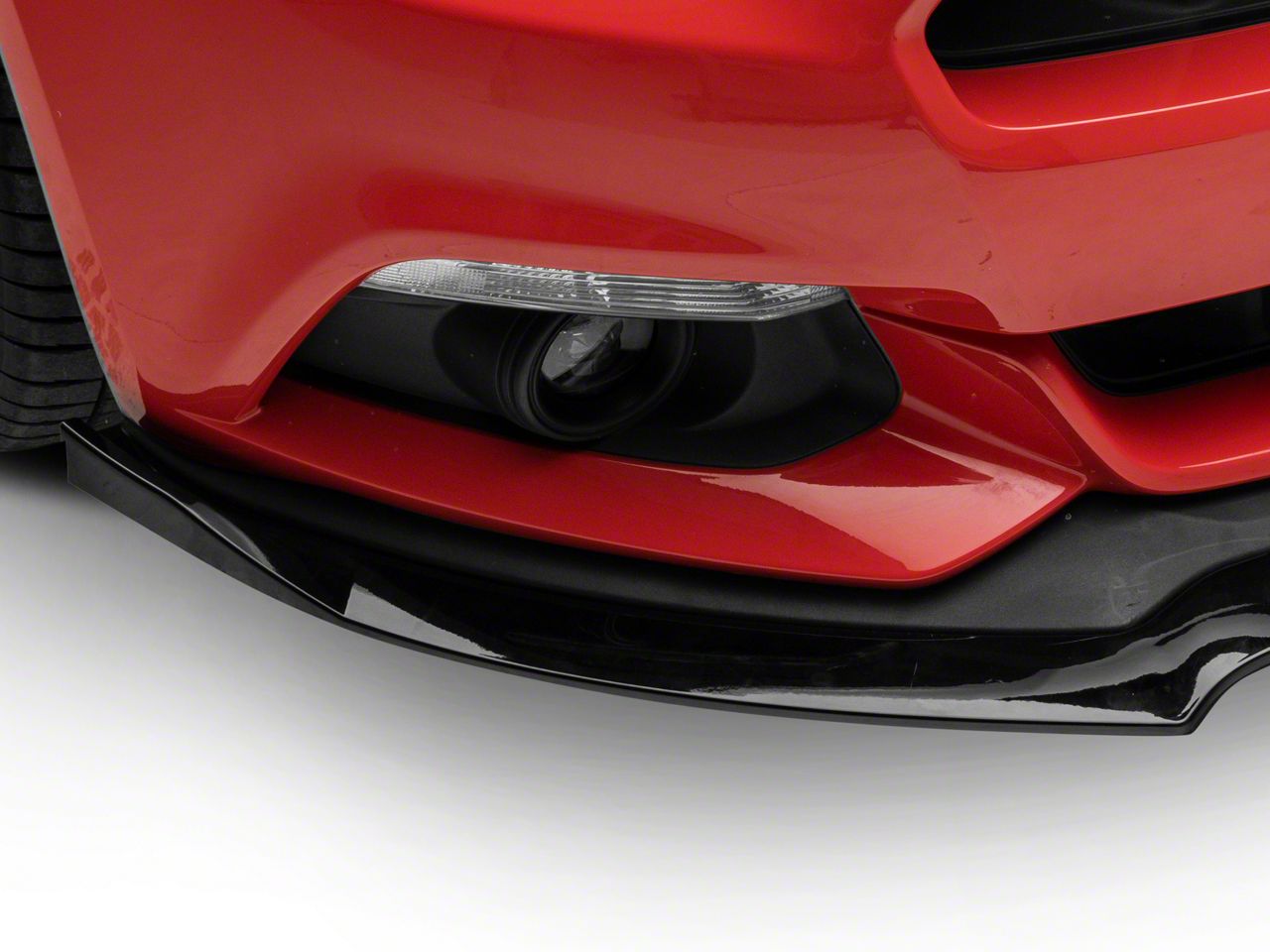 Black Car Front Bumper Lip Chin Spoiler Splitter Body Kit Compatible For Mustang GT 2020 2019 2018