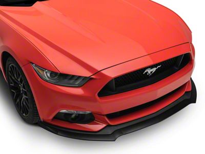 SpeedForm Chin Spoiler Lip; Matte Black (15-17 Mustang GT w/o Performance Pack, EcoBoost w/o Performance Pack, V6)