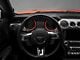SpeedForm Gauge Panel Trim Rings; Red Carbon (15-18 Mustang)