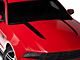 SEC10 Hood Accent Decal; Gloss Black (10-12 Mustang GT, V6)