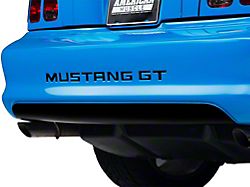 SpeedForm Lower Rear Valance Decal; Gloss Black (94-98 Mustang)