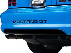 SEC10 Lower Rear Valance Decal; Gloss Black (94-98 Mustang)