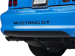 SpeedForm Lower Rear Valance Decal; Matte Black (94-98 Mustang)