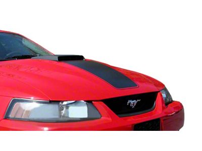 SEC10 Mach 1 Hood Decal; Matte Black (03-04 Mustang Mach 1; 99-04 Mustang w/ CDC Shaker Systems)