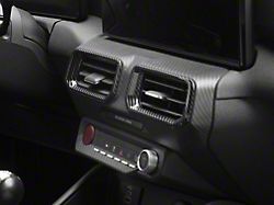 SpeedForm Middle Air Vent Trim; Carbon Appearance (24-26 Mustang)
