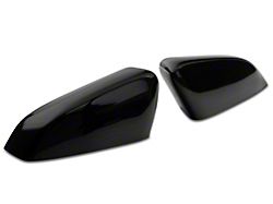 SpeedForm Mirror Covers; Gloss Black (10-14 Mustang V6)