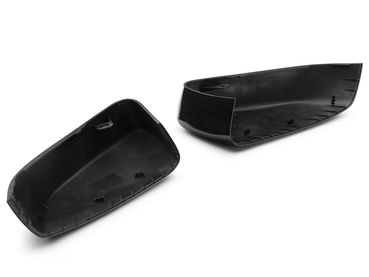 SpeedForm Mustang Mirror Covers; Gloss Black 415413 (10-14 Mustang 