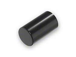 SpeedForm Modern Billet A/C Fill Cap Cover; Black (05-10 Mustang)