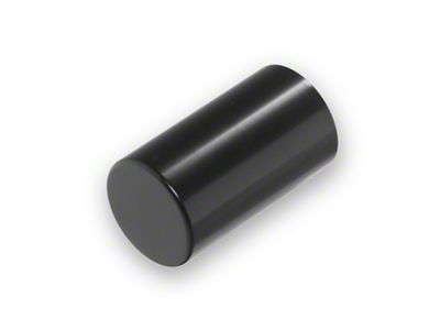 SpeedForm Modern Billet A/C Fill Cap Cover; Black (05-10 Mustang)