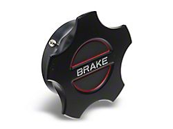 SpeedForm Modern Billet Brake Fluid Cap Cover; Black (05-14 Mustang, Excluding 13-14 GT500)
