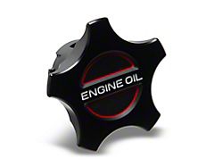 SpeedForm Modern Billet Oil Cap; Black (05-17 Mustang GT, V6)