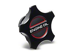 SpeedForm Modern Billet Oil Cap; Black (18-23 Mustang GT)